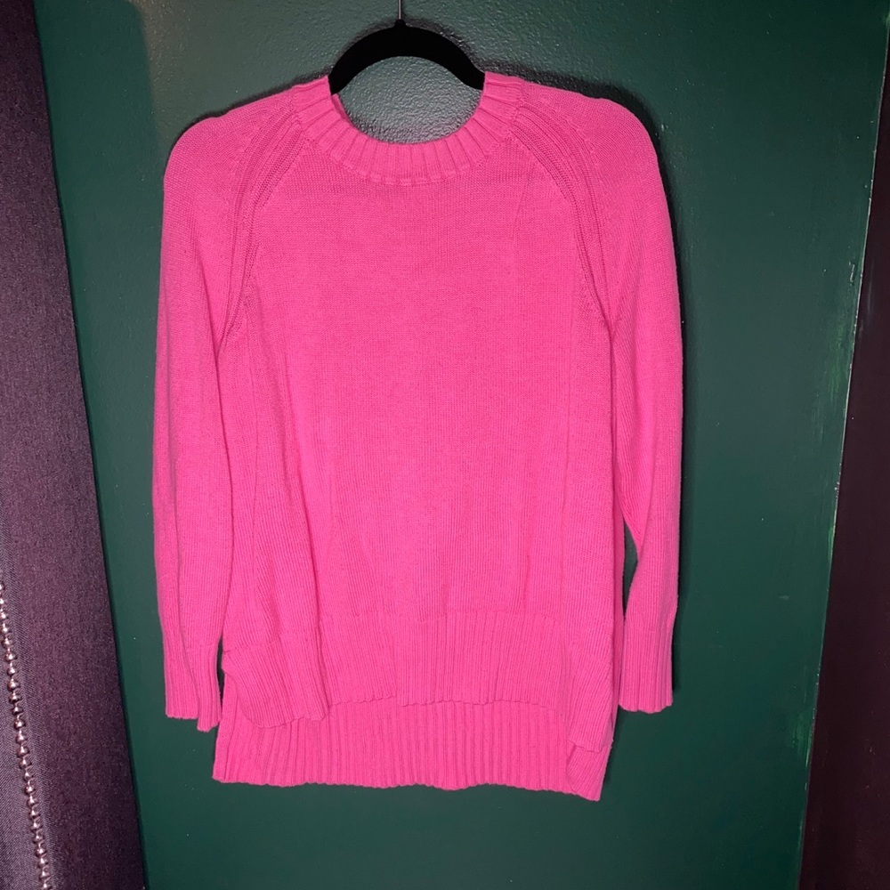 Old Navy Bubblegum Pink Tunic Sweater w/ Crew Neck